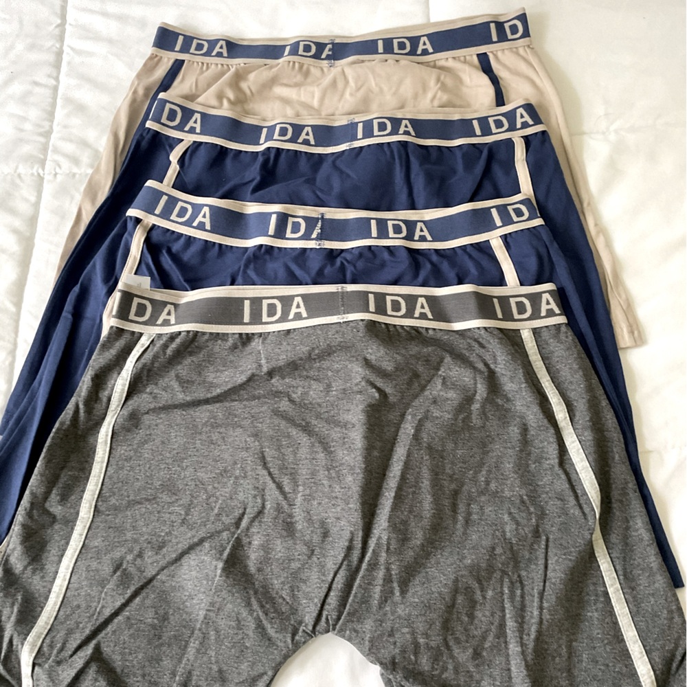 Men's Underwear Set - Gray, Blue, Tan